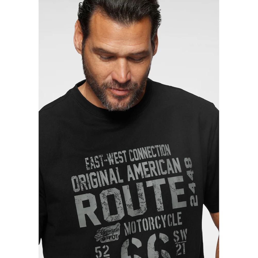 Man's World Rundhalsshirt Kurzärmelig Lässige Passform Bedruckt Rundhalsausschnitt ▷ Bestellen