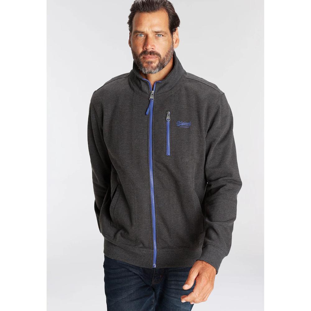 Man's World Sweatjacke Mit Kontrastfarbigem Reißverschluss ▷ Bestellen