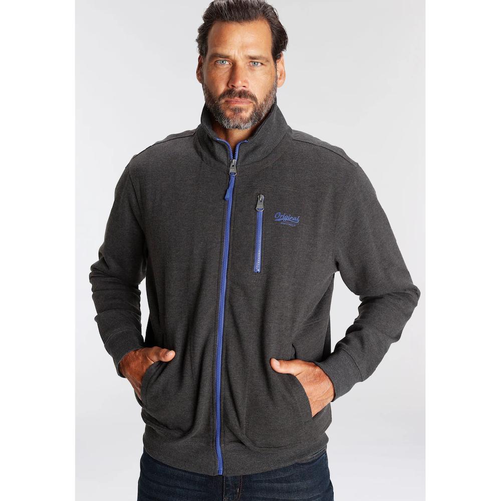Man's World Sweatjacke mit kontrastfarbigem Reißverschluss ▷ bestellen
