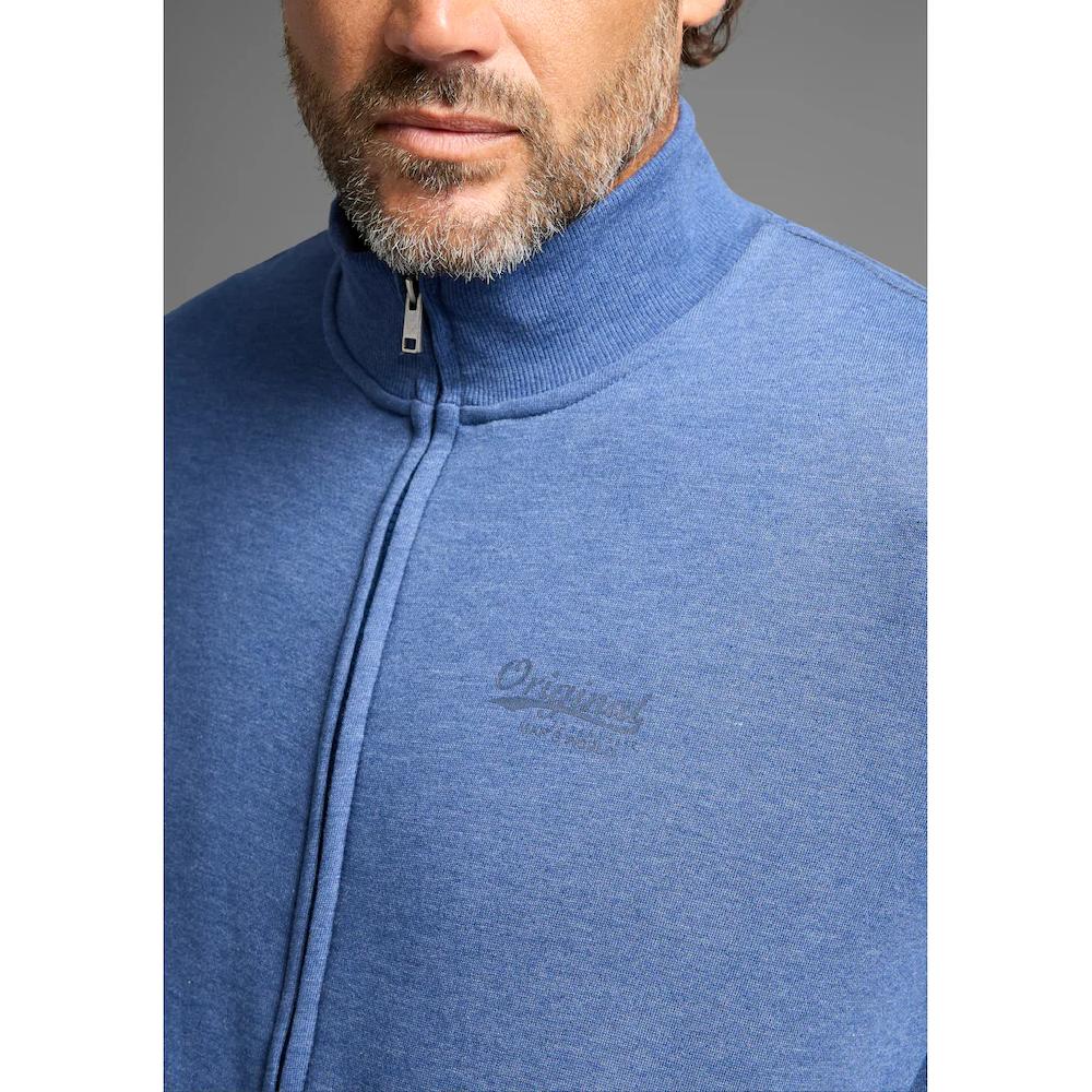 Man's World Sweatjacke Stehkragen Und Dezentem Logodruck ▷ Kaufen
