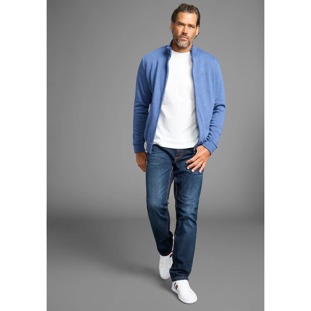 Man's World Sweatjacke Stehkragen Und Dezentem Logodruck ▷ Kaufen
