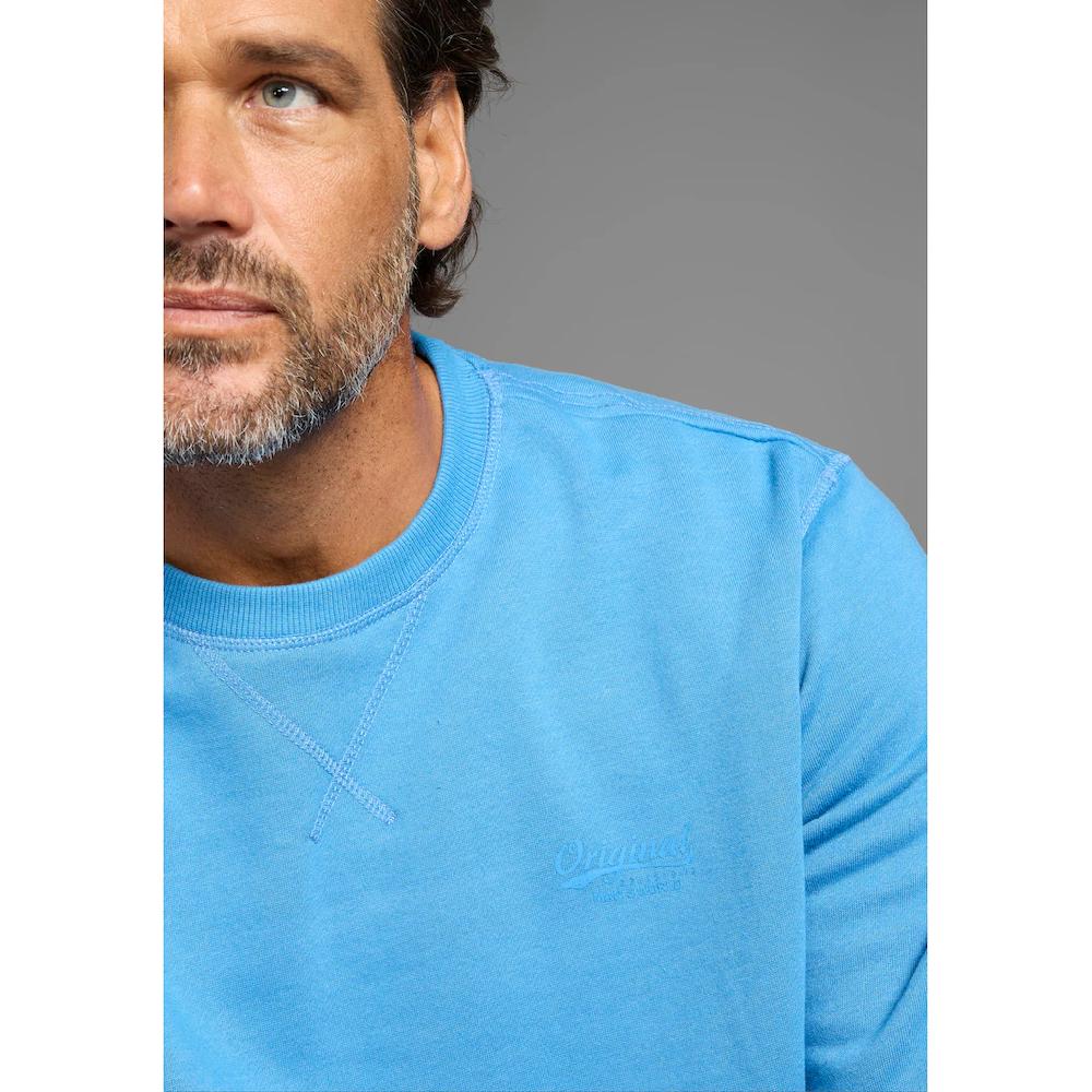Man's World Sweatshirt Langarm Basic-Stil Unifarben Rundhalsausschnitt ▷ Für