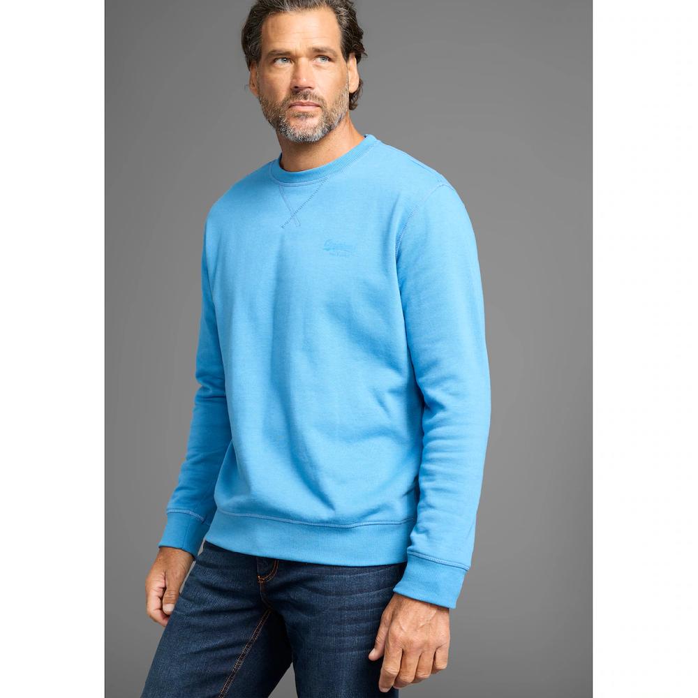 Man's World Sweatshirt Langarm Basic-Stil unifarben Rundhalsausschnitt ▷ für