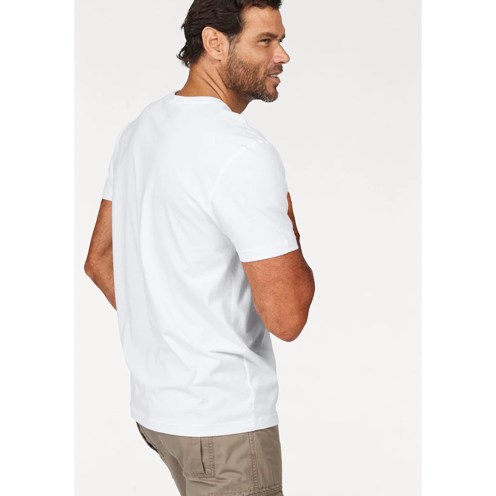 Man's World T-Shirt (3er-Pack) Kurzarm Normale Passform Aus Baumwolle Im 3er-Pack