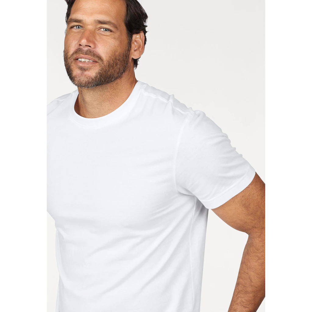 Man's World T-Shirt (3er-Pack) Kurzarm Normale Passform Aus Baumwolle Im 3er-Pack