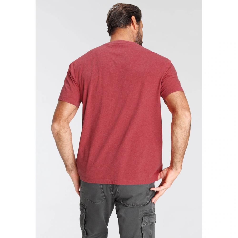 Man's World T-Shirt Kurzärmelig Melierte Optik Rundhalsausschnitt ▷ Bestellen
