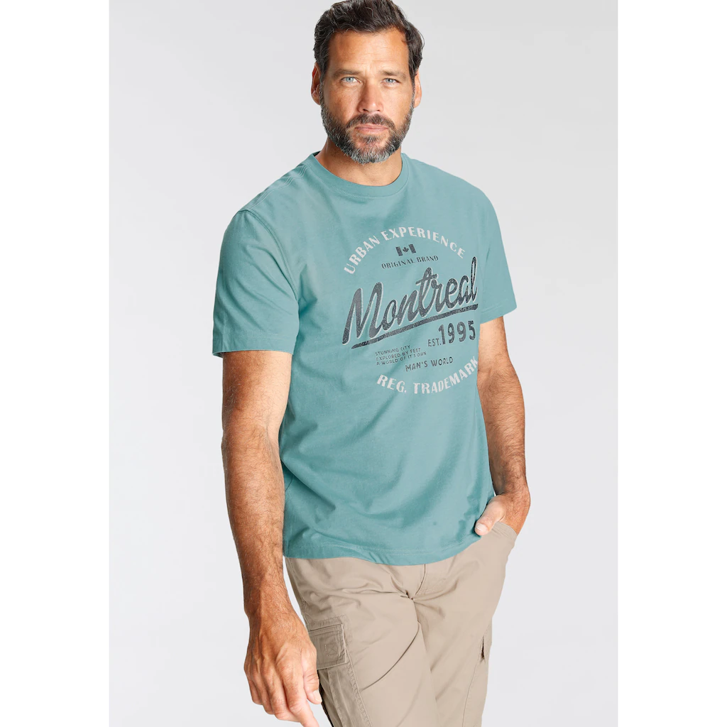 Man's World T-Shirt Mit Brustprint ▷ Bestellen
