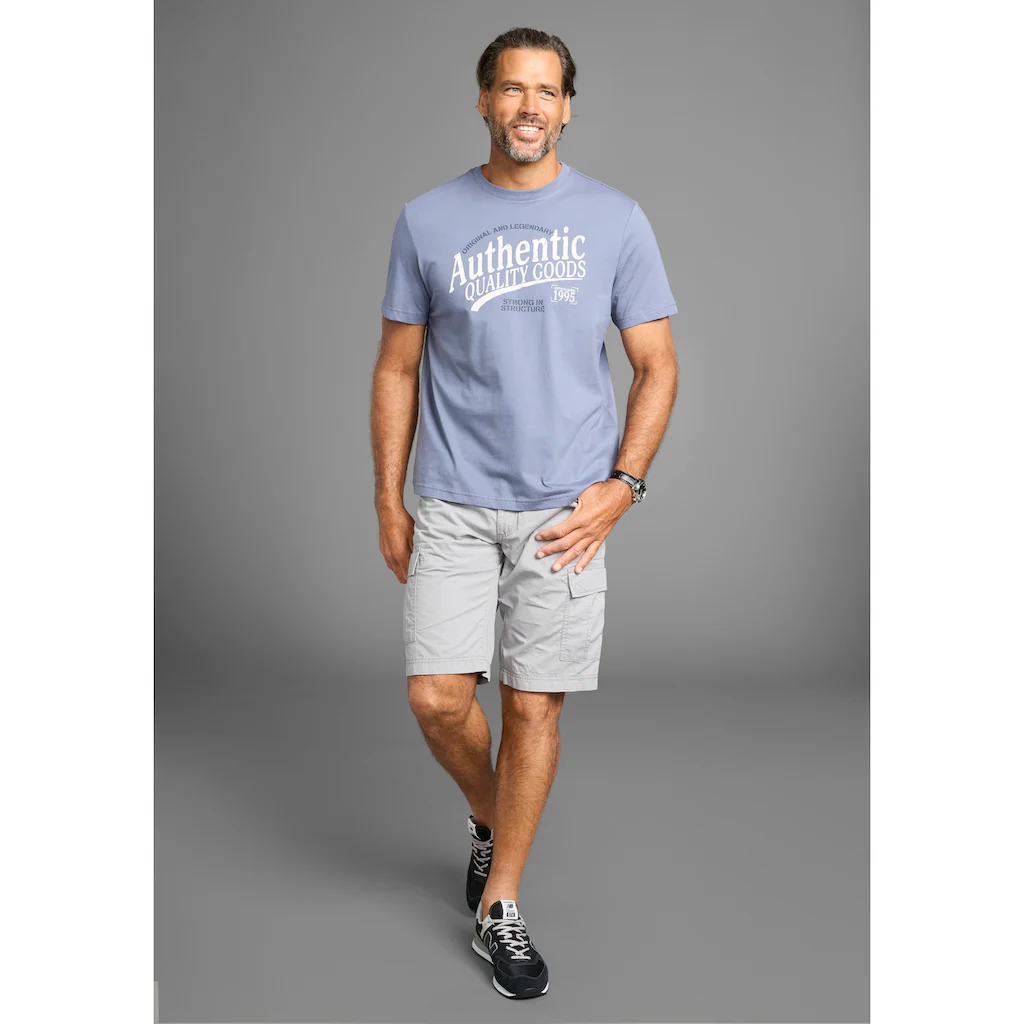 Man's World T-Shirt Mit Großem Sportlichen Logo-Print