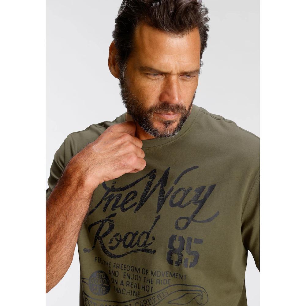 Man's World T-Shirt Mit Print In Used-Optik ▷ Bestellen