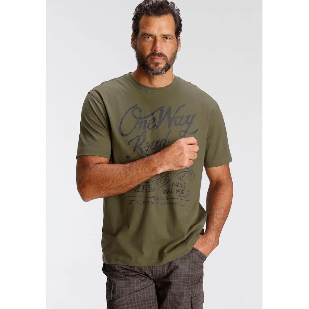 Man's World T-Shirt Mit Print In Used-Optik ▷ Bestellen