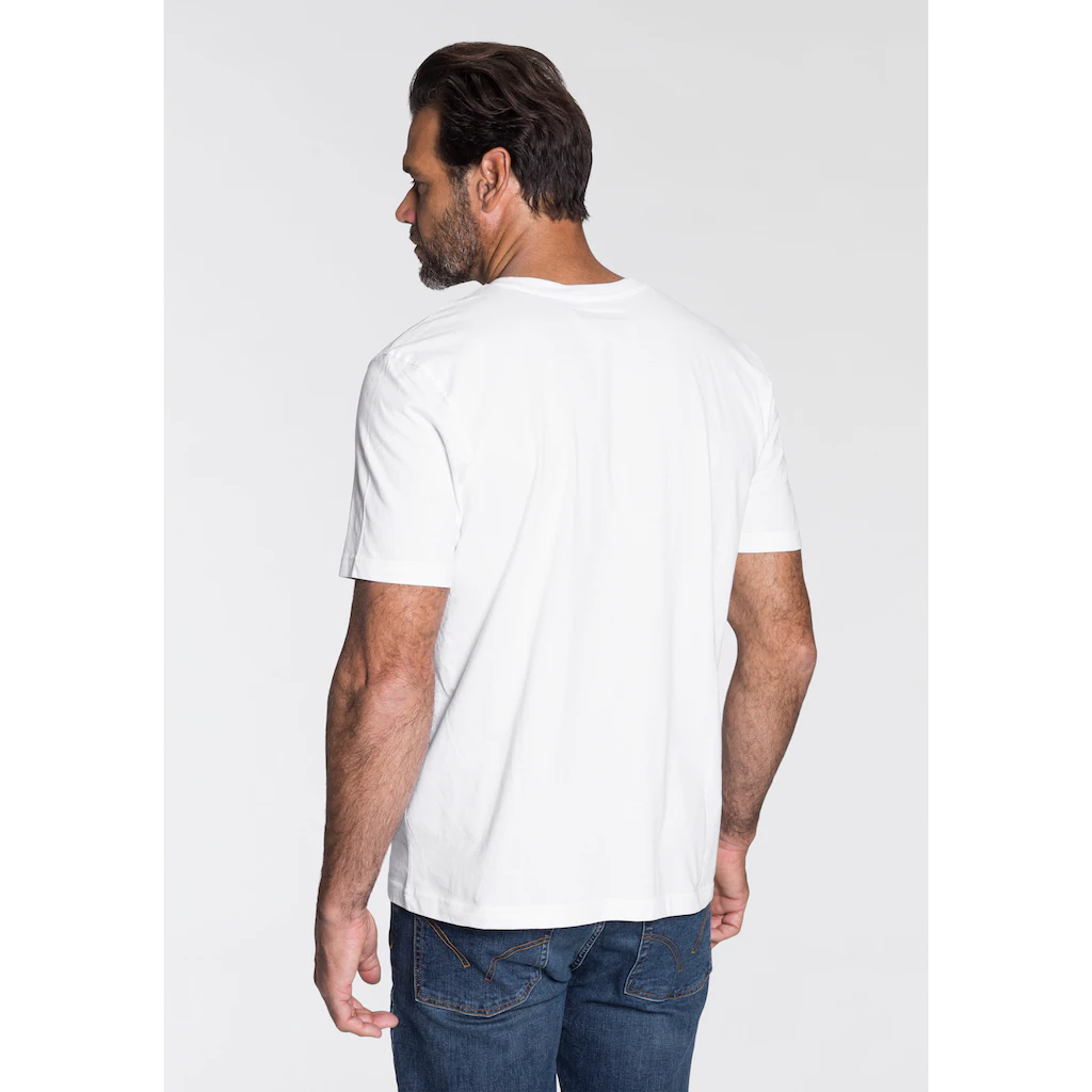 Man's World V-Shirt (Packung 3 Tlg. 3er-Pack) Kurzarm Aus Baumwolle
