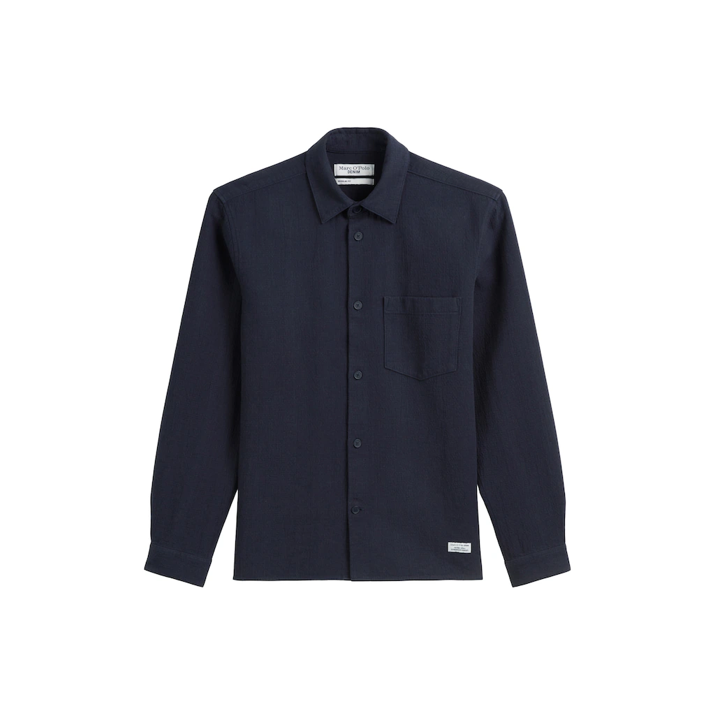 Marc O'Polo DENIM Hemdjacke Mit Leichter Struktur ▷ Für