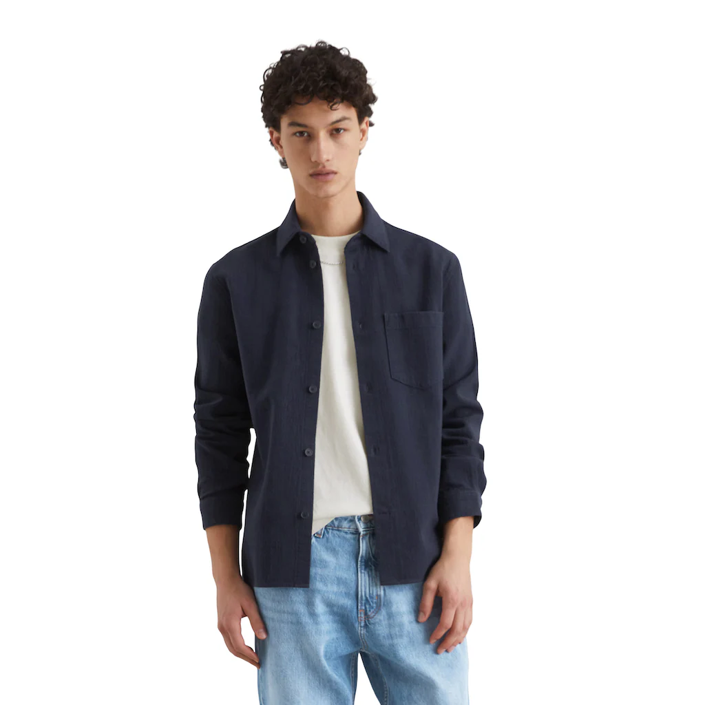 Marc O'Polo DENIM Hemdjacke mit leichter Struktur ▷ für