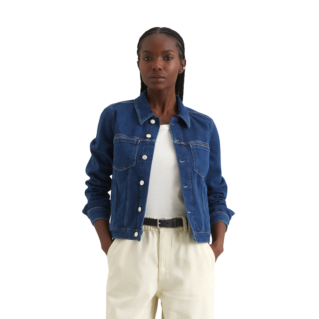 Marc O'Polo DENIM Jeansjacke »aus Organic Cotton Stretch« ohne Kapuze