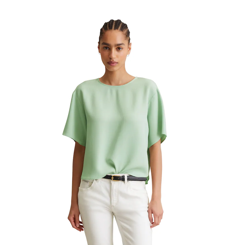 Marc O'Polo DENIM Kurzarmbluse »aus TENCEL™ Lyocell«