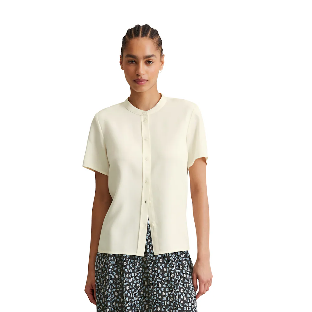 Marc O'Polo DENIM Kurzarmbluse »aus TENCEL™ Lyocell«