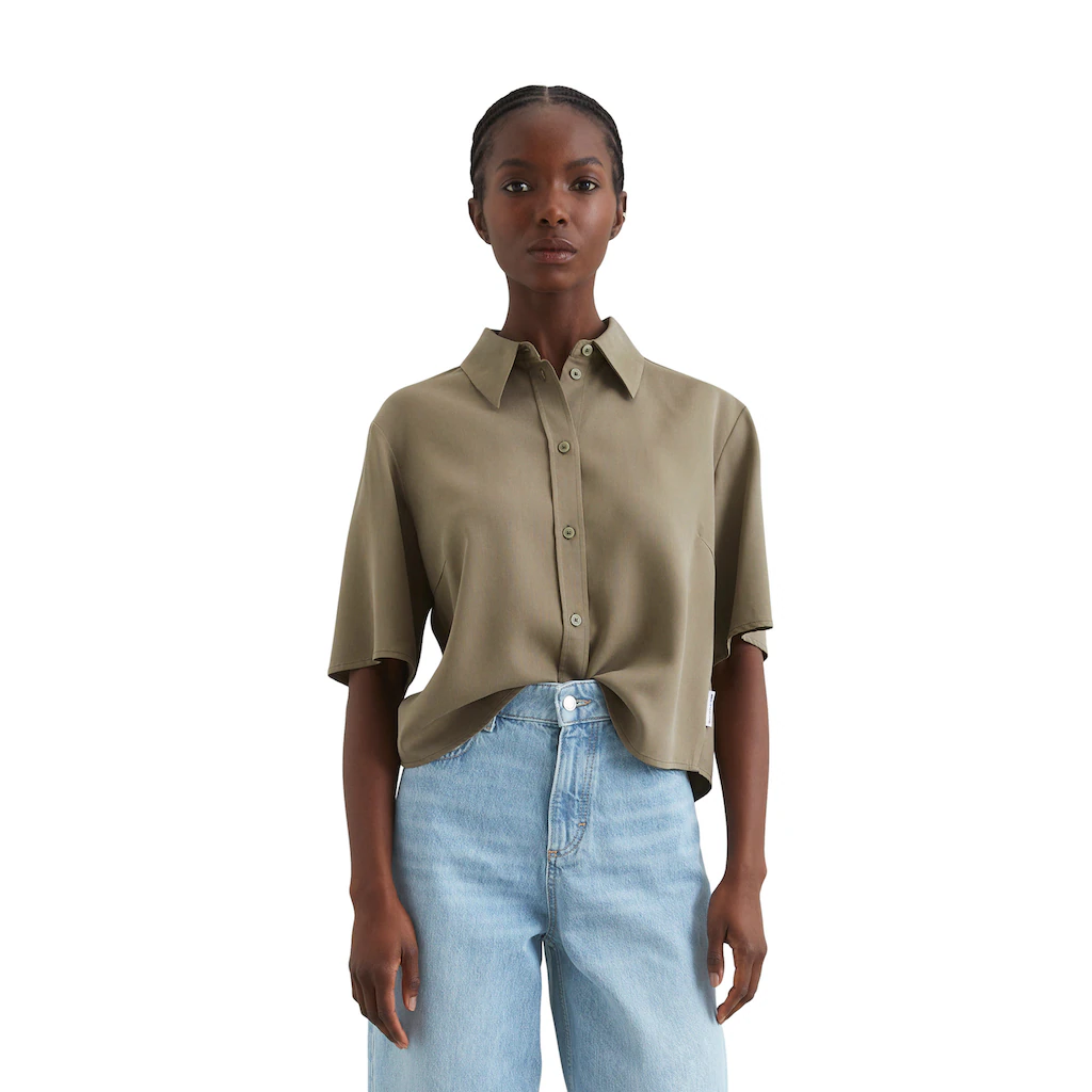 Marc O'Polo DENIM Kurzarmbluse »aus TENCEL™ Lyocell«