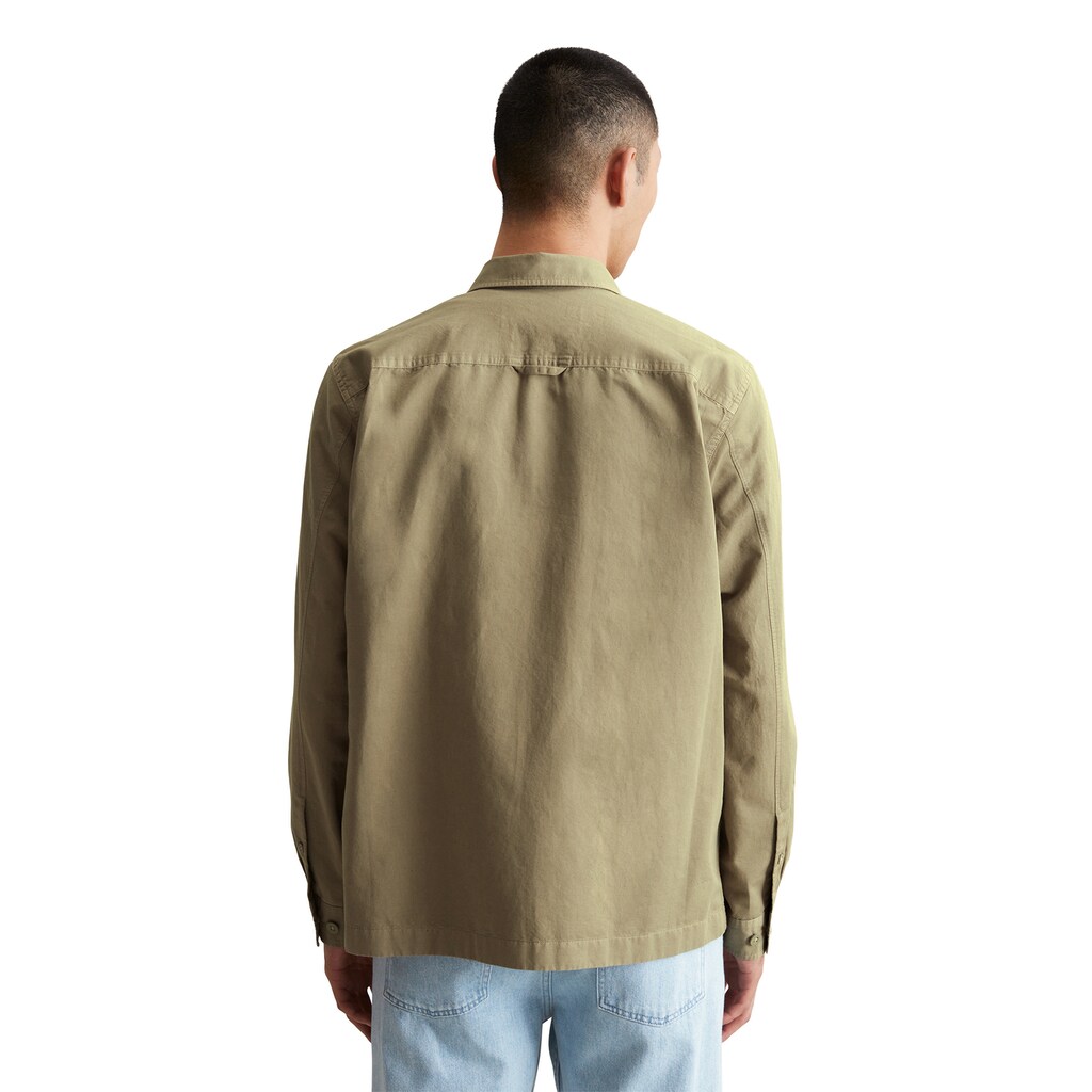 Marc O'Polo DENIM Kurzjacke »aus Bio-Baumwolle Und Leinen« Ohne Kapuze