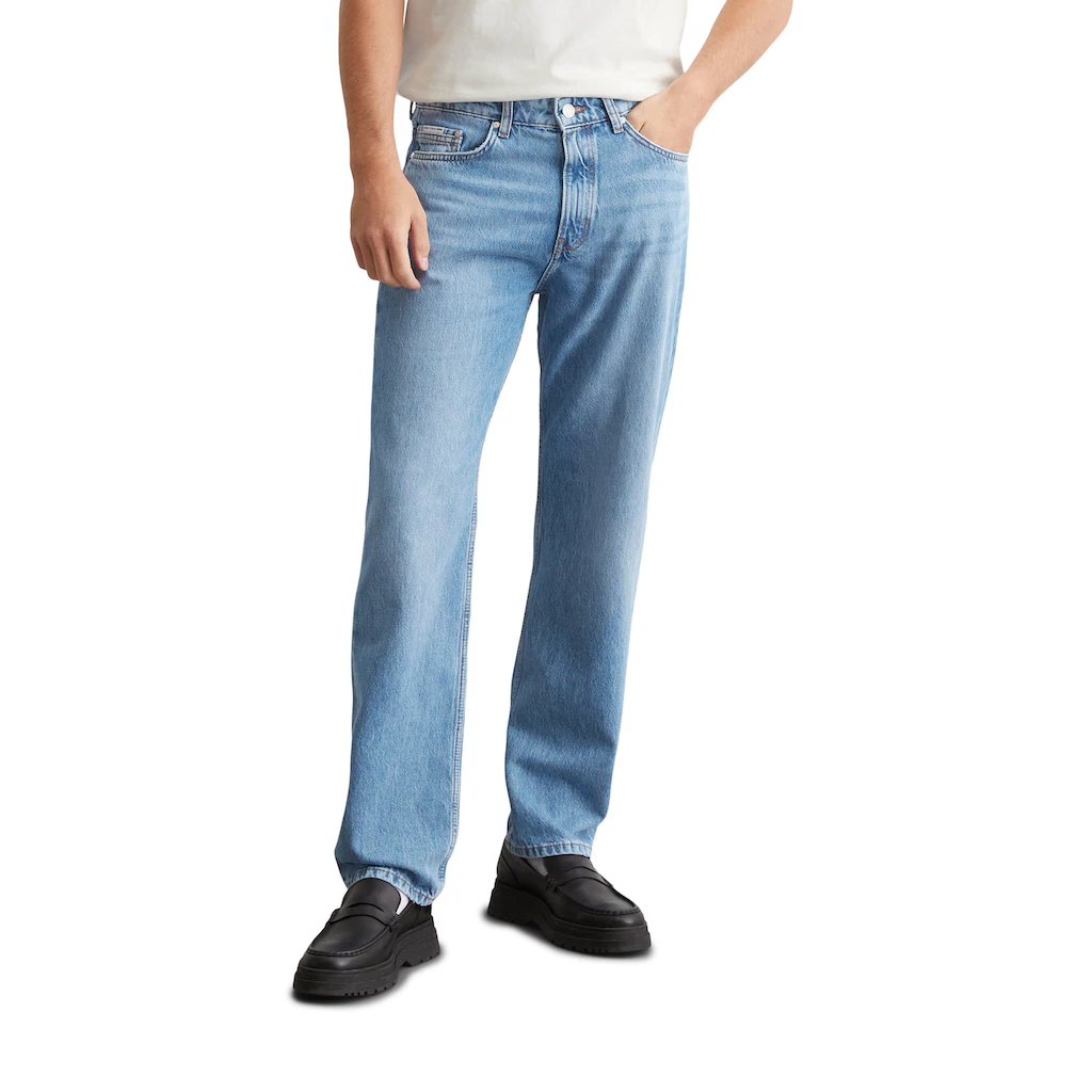 Marc O'Polo DENIM Straight-Jeans Authentischer Salt'n'Pepper-Vintage-Look ▷ kaufen