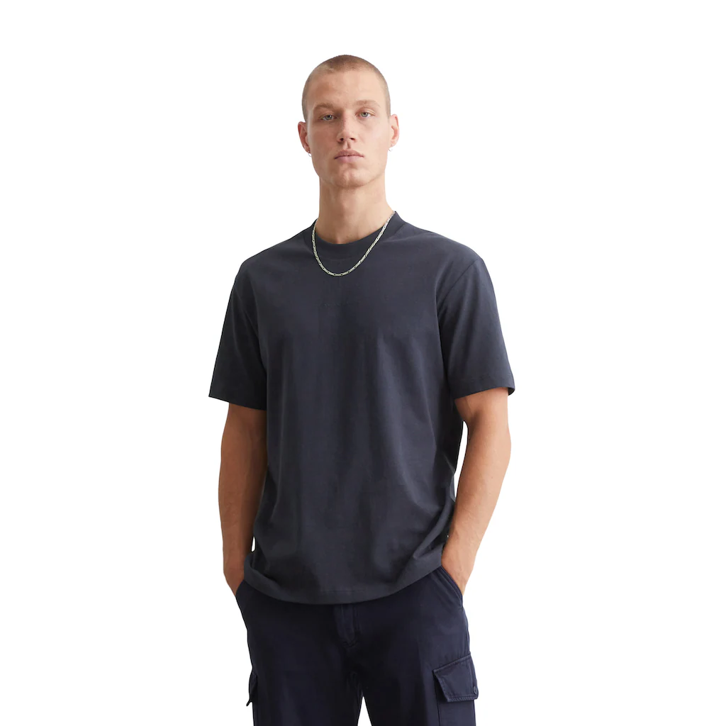 Marc O'Polo DENIM T-Shirt mit gummierten Markenlogo in dynamischer Schreibschrift ▷ bestellen