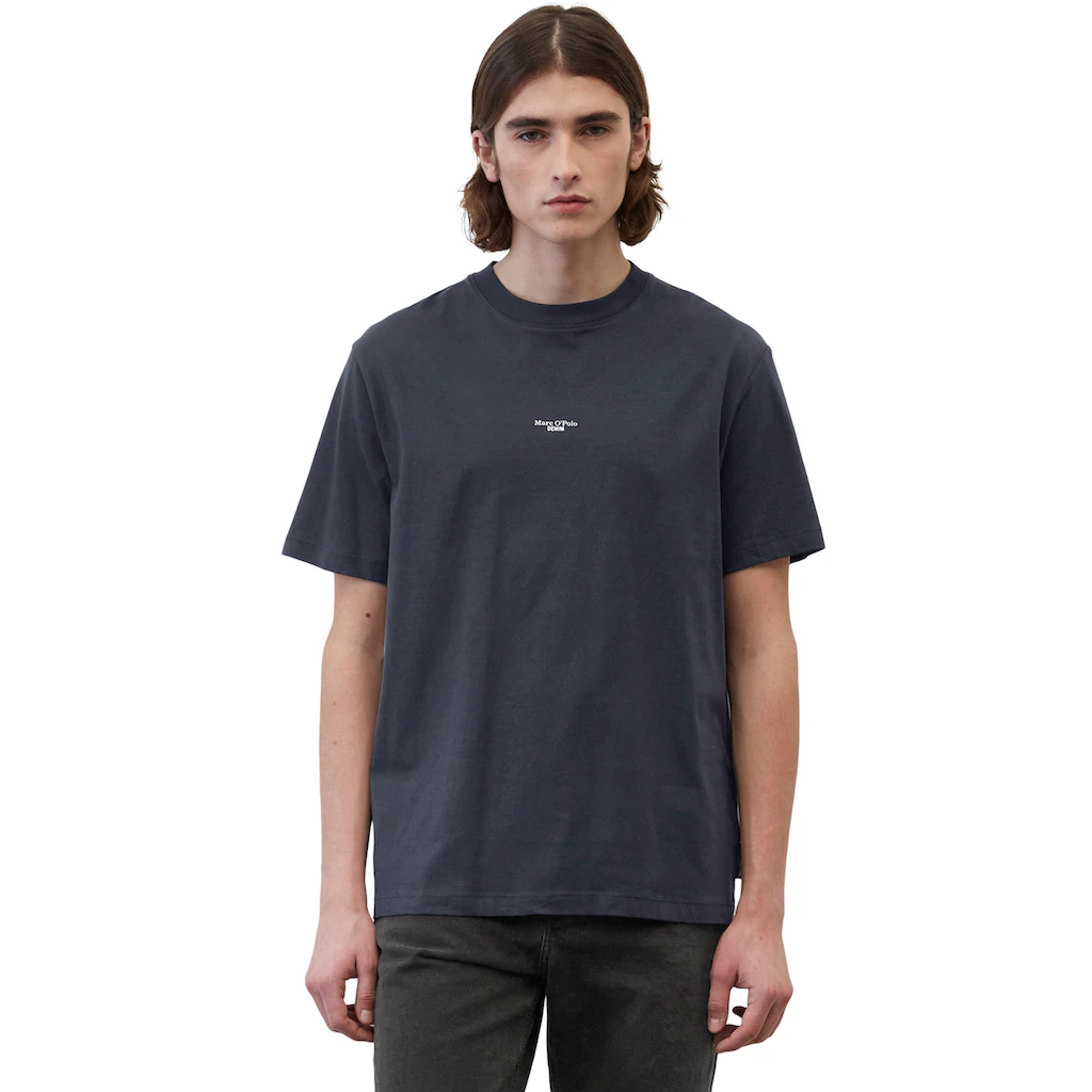 Marc O'Polo DENIM T-Shirt mit Labeling vorne mittig ▷ bestellen