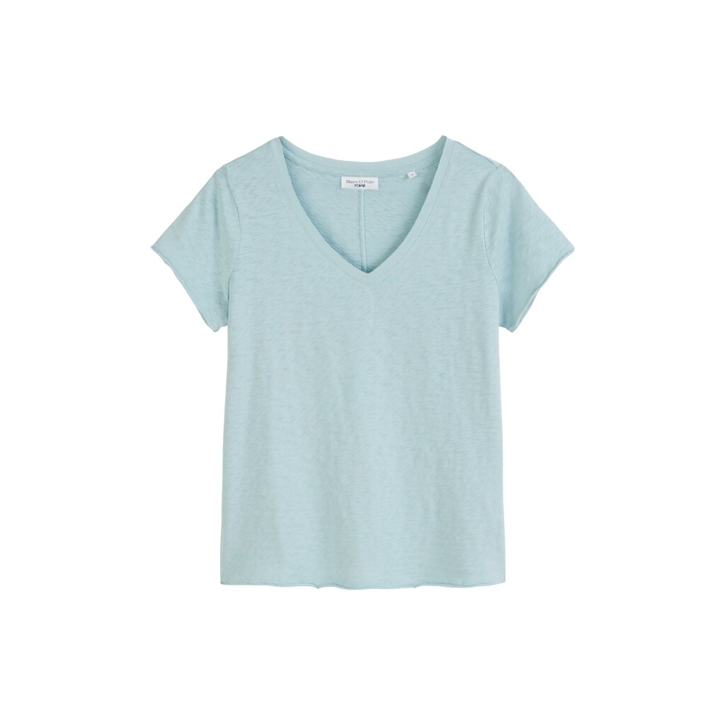 Marc O'Polo DENIM V-Shirt In Lässiger Slub-Jersey-Qualität