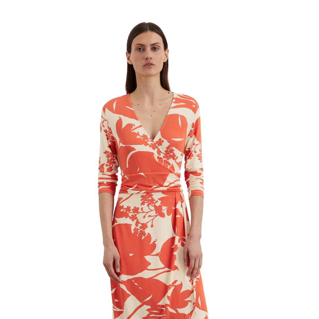 Marc O'Polo Druckkleid in Wickel-Optik