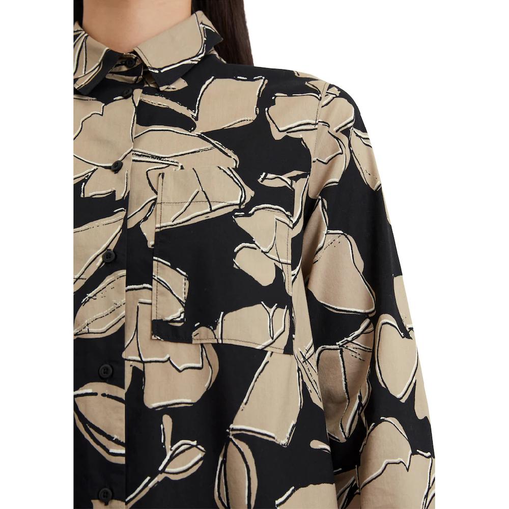 Marc O'Polo Hemdblusenkleid Hat Einen Bezaubernden Femininen Allover-Druck