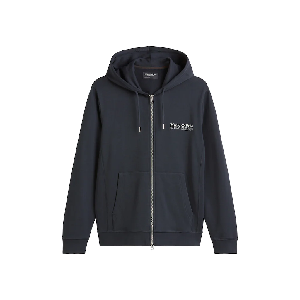 Marc O'Polo Kapuzensweatjacke Mit Elastischen Rippeinsätzen Seitlich ▷ Kaufen