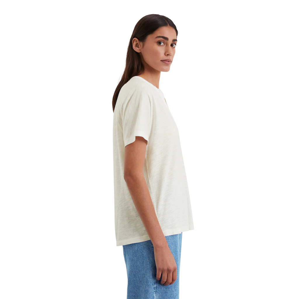 Marc O'Polo Kurzarmbluse »aus Organic Cotton-Viskose-Slub-Jersey«