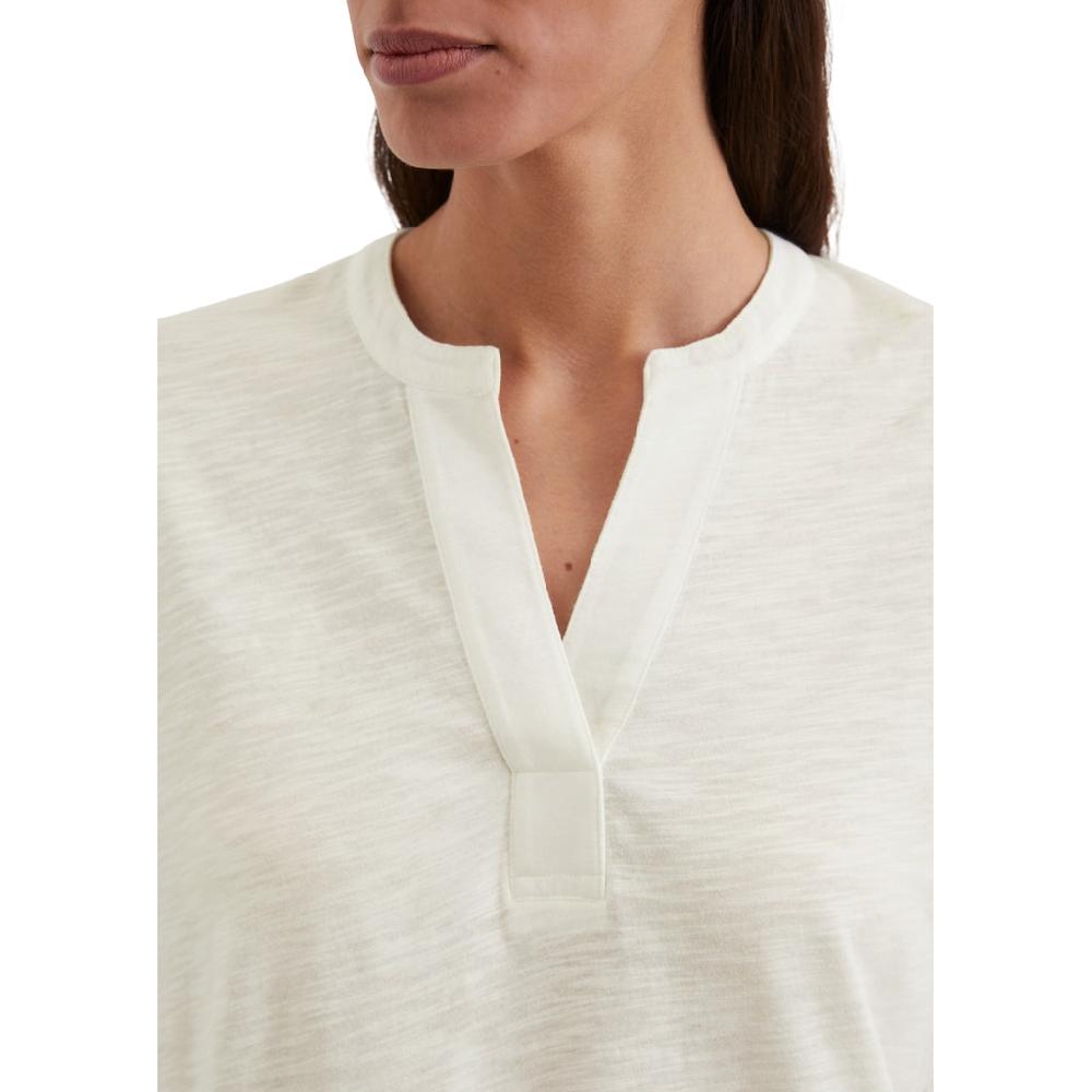 Marc O'Polo Kurzarmbluse »aus Organic Cotton-Viskose-Slub-Jersey«