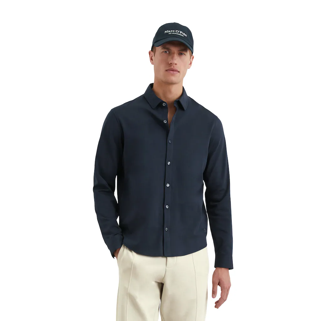 Marc O'Polo Langarm-Poloshirt »aus reiner Bio-Baumwolle« ▷ für
