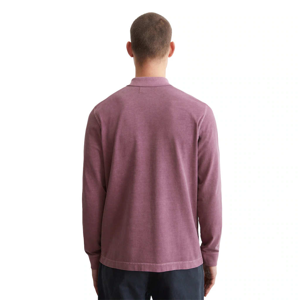 Marc O'Polo Langarm-Poloshirt Im Washed-Look ▷ Bestellen