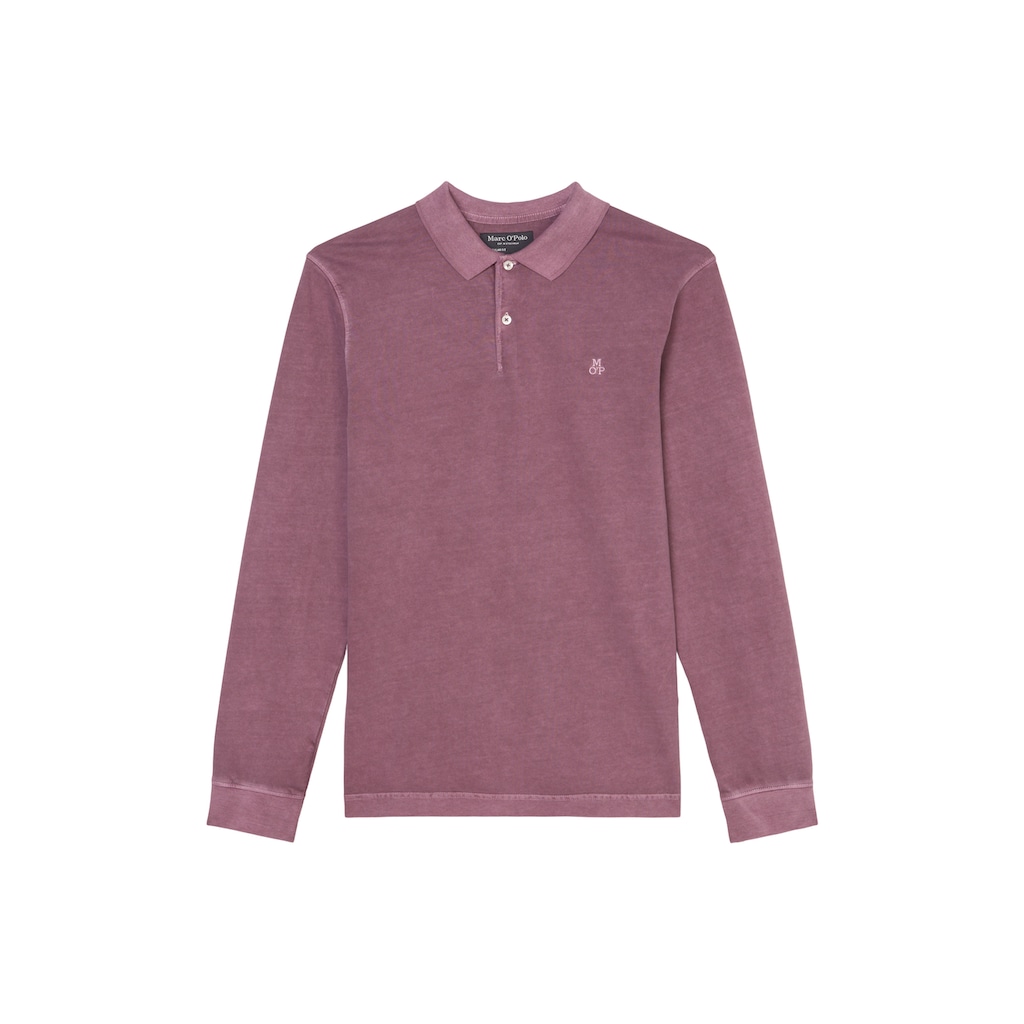 Marc O'Polo Langarm-Poloshirt Im Washed-Look ▷ Bestellen