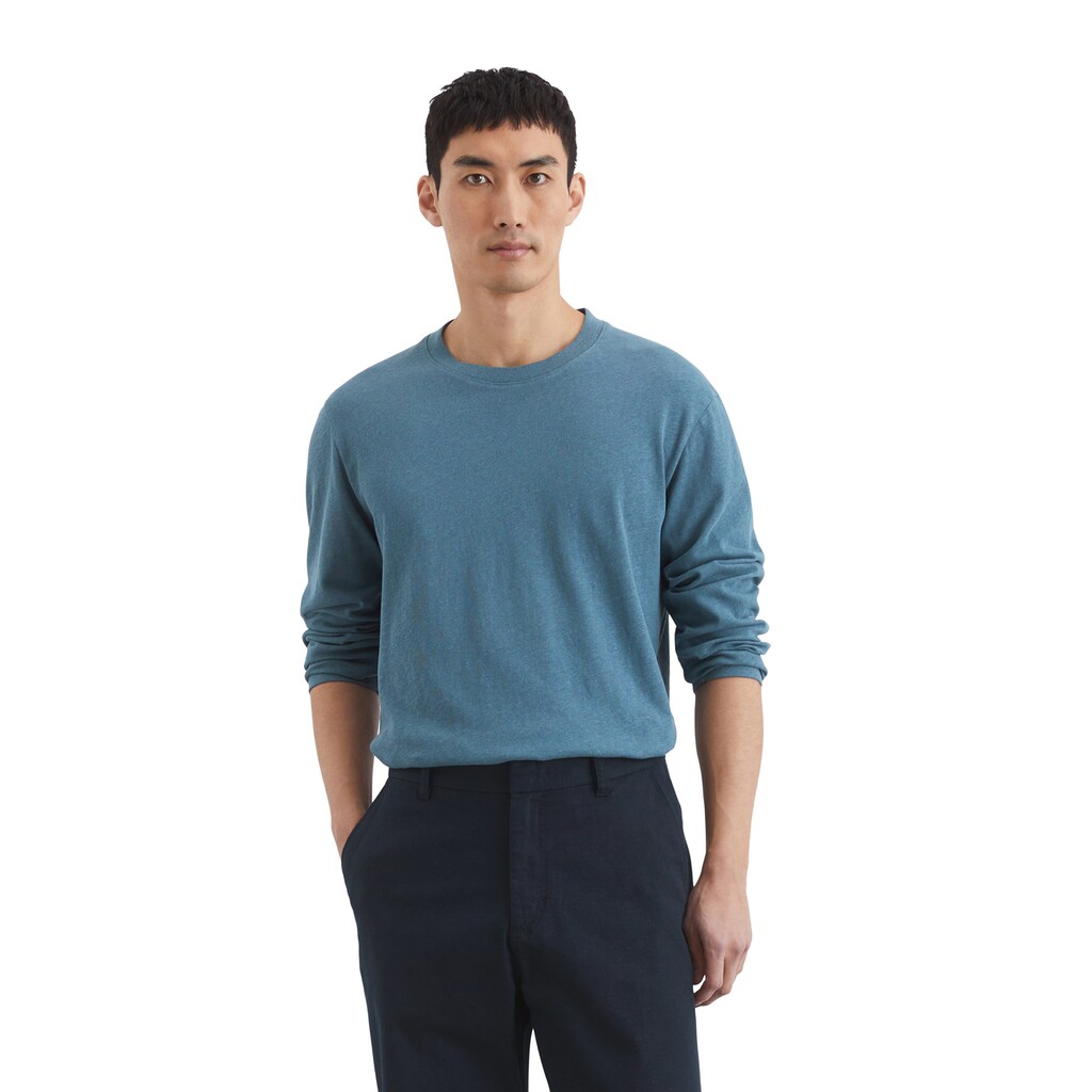 Marc O'Polo Langarmshirt »aus Bio-Baumwoll-Leinen-Mix« ▷ für