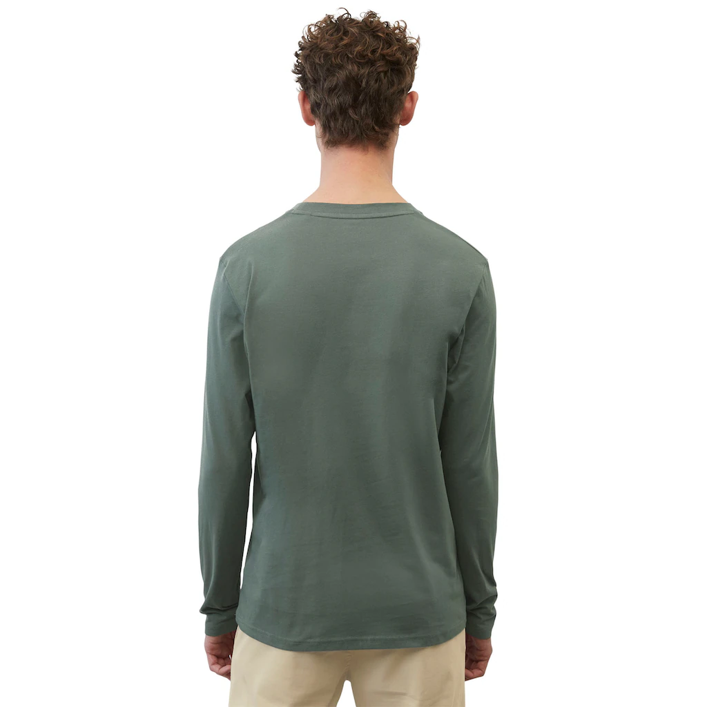 Marc O'Polo Langarmshirt Mit Dezentem Logo-Print Vorne ▷ Kaufen