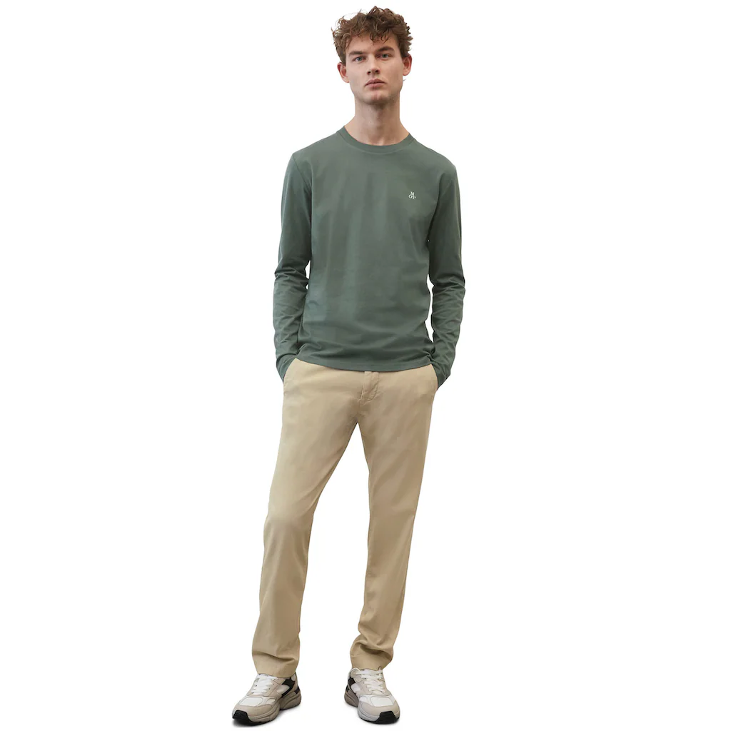 Marc O'Polo Langarmshirt Mit Dezentem Logo-Print Vorne ▷ Kaufen