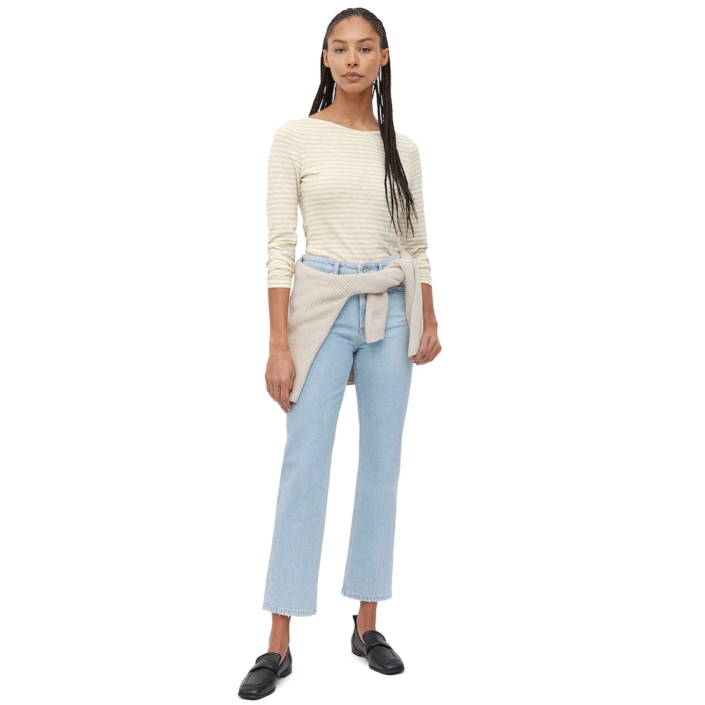 Marc O'Polo Langarmshirt Mit Leichtem U-Boot-Ausschnitt