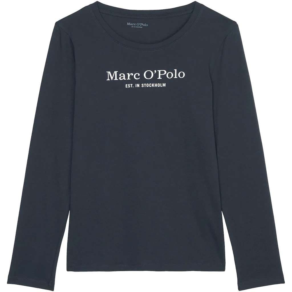 Marc O'Polo Langarmshirt »MIX-N-MATCH« Mit Brustprint In Kontrastfarbe
