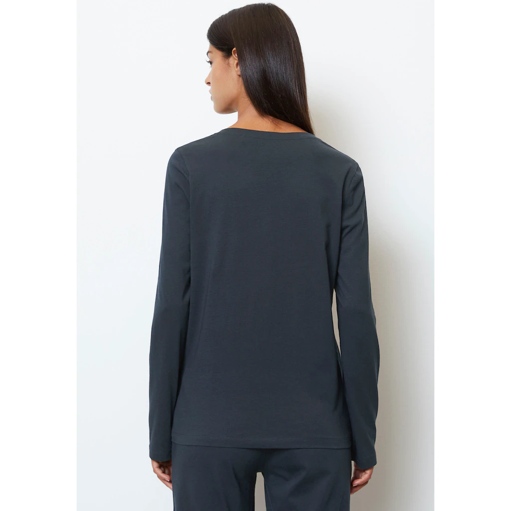 Marc O'Polo Langarmshirt »MIX-N-MATCH« Mit Brustprint In Kontrastfarbe