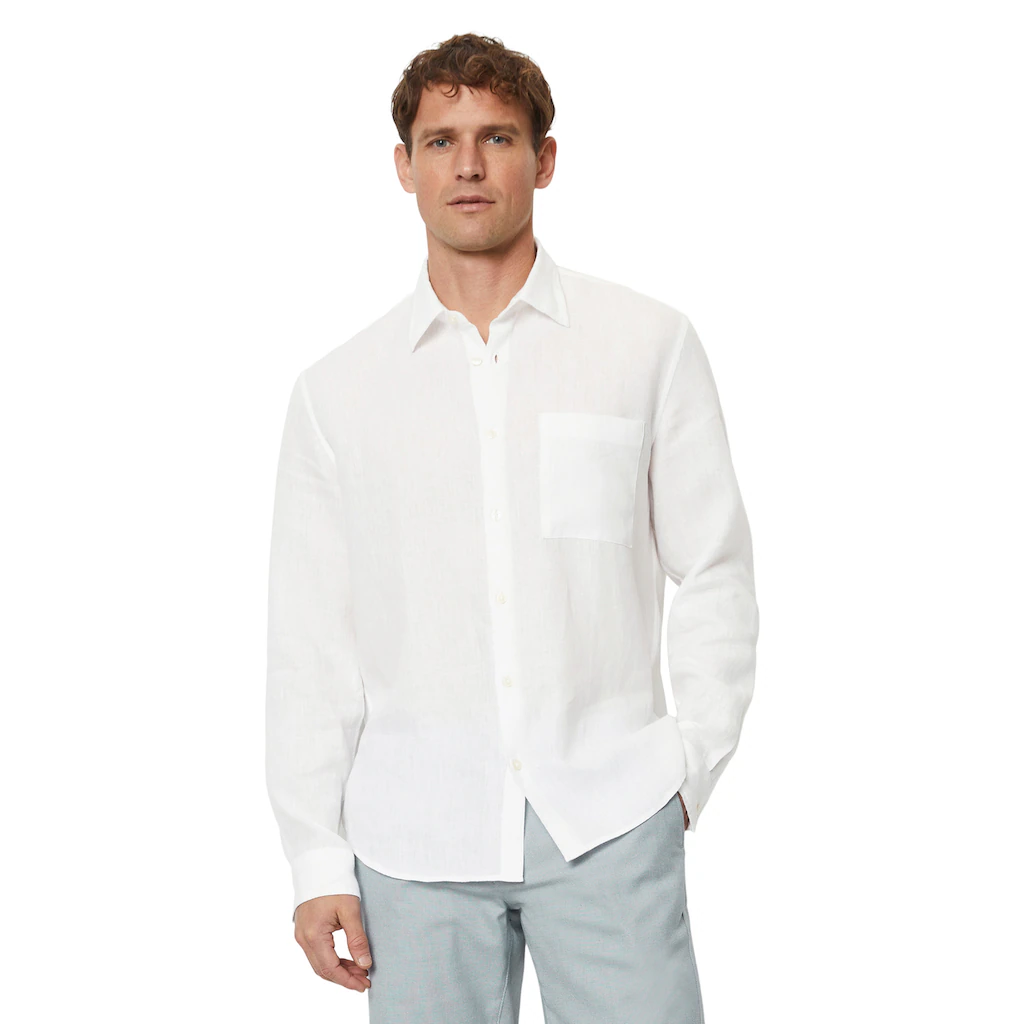Marc O'Polo Leinenhemd im klassisch cleanen Look ▷ kaufen
