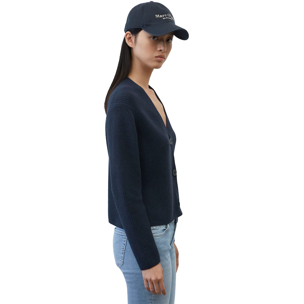 Marc O'Polo Strickjacke In Kurzer Gerader Form