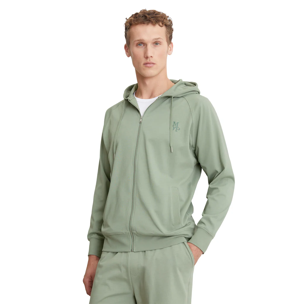 Marc O'Polo Sweatjacke mit großzügiger Kapuze inklusive Tunnelzug