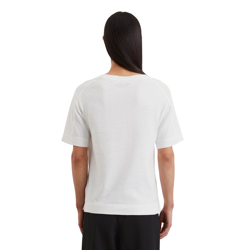 Marc O'Polo T-Shirt »mit Aufgesetzter Satin-Tasche«