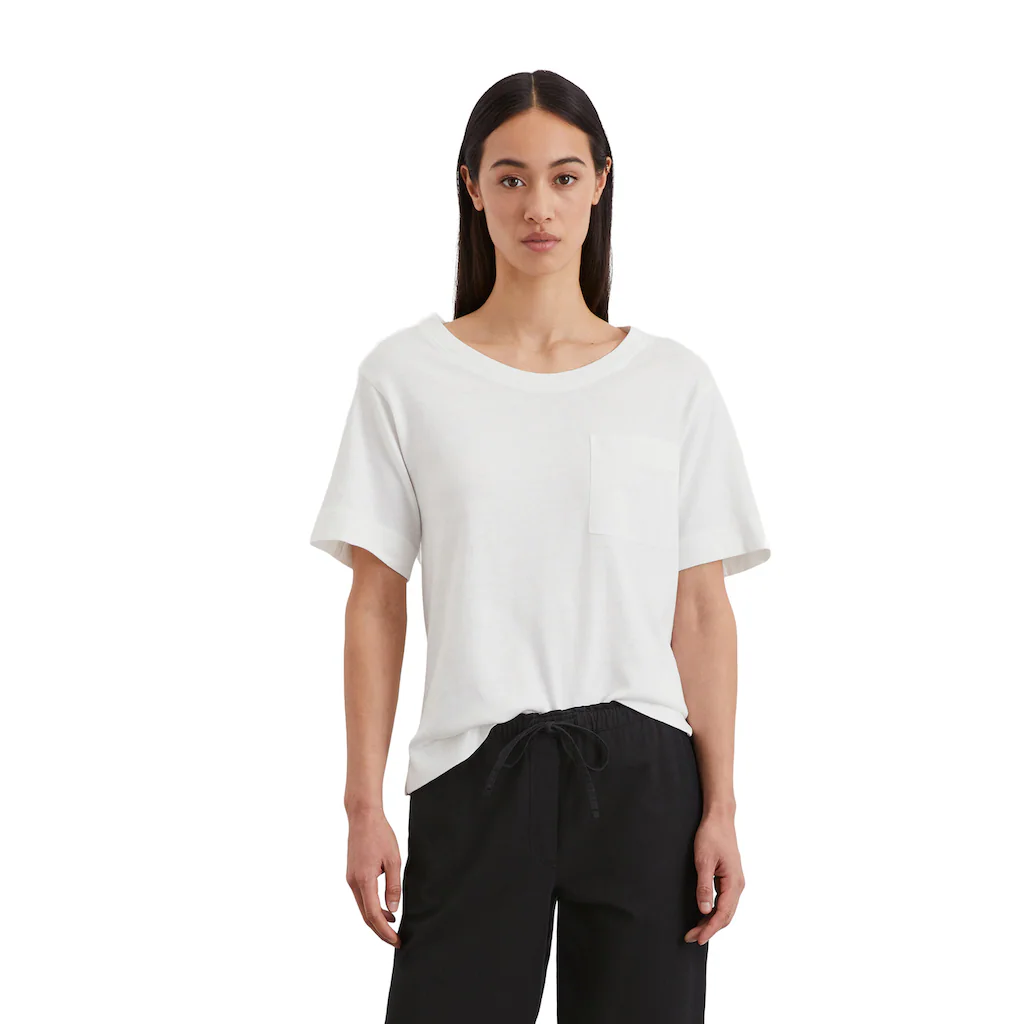 Marc O'Polo T-Shirt »mit aufgesetzter Satin-Tasche«