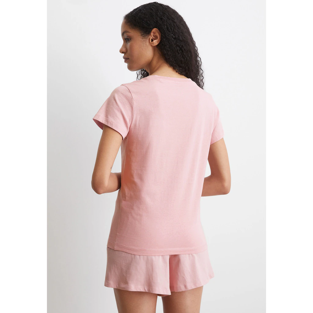 Marc O'Polo T-Shirt »Mix & Match Cotton« Mit Dezenter Markenstickerei