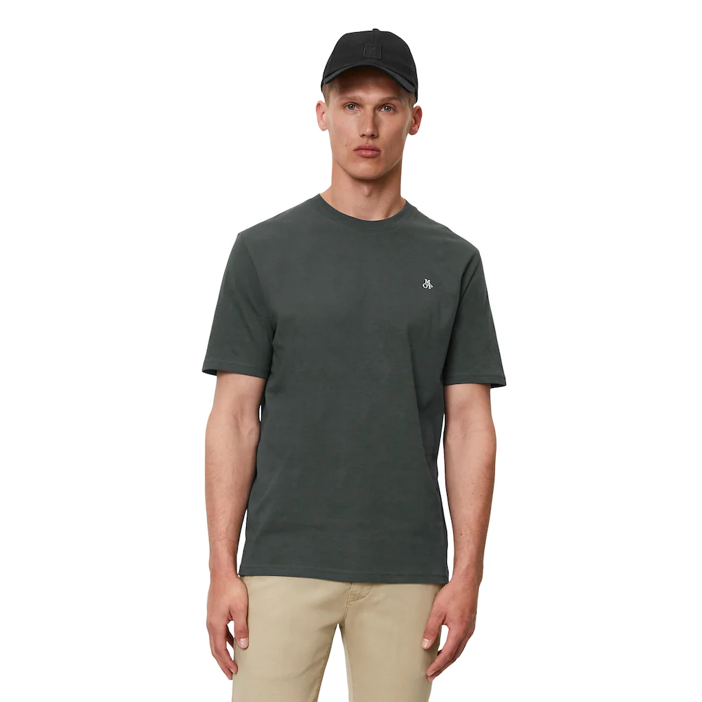 Marc O'Polo T-Shirt »T-shirt short sleeve logo print ribbed collar« ▷ für