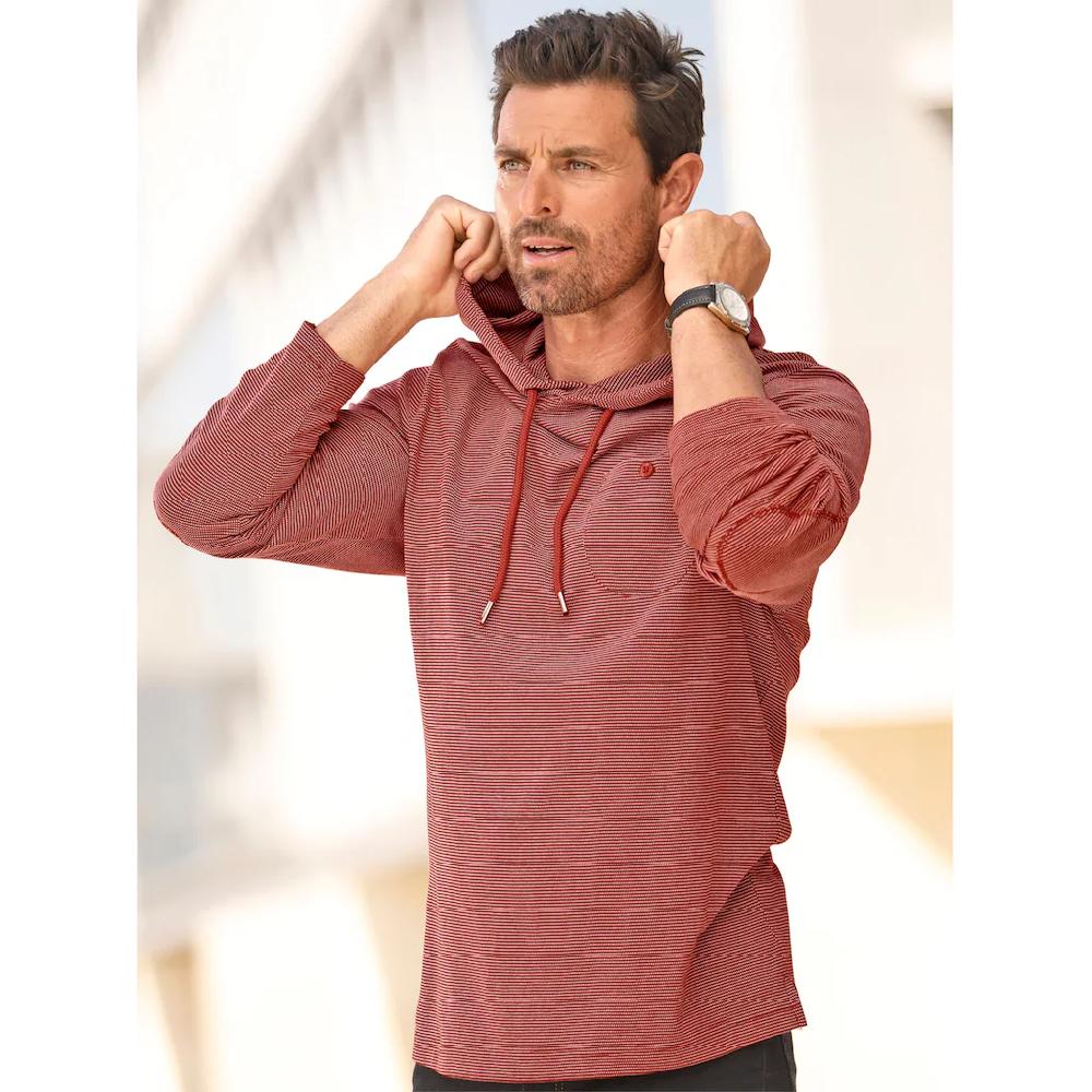 Marco Donati Kapuzenshirt »Langarm-Shirt« (1 tlg.)