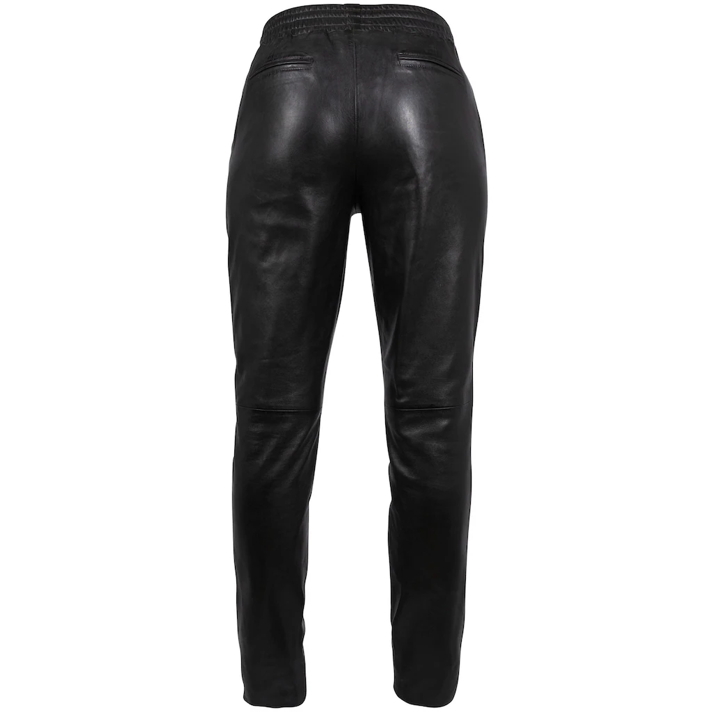 Mauritius Lederhose »MWTamika« Elastischer Taillenbundmti Kordelzug