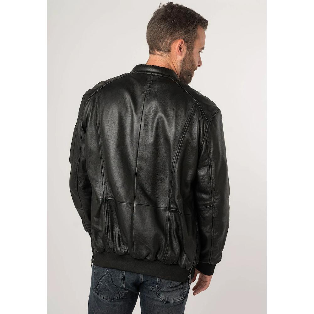 Mauritius Lederjacke »2Mkaira OS« Mit Reißverschluss Strickbündchen Ärmeltasche ▷ Kaufen